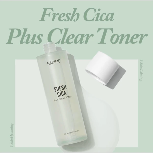 تونر Fresh Cica Plus NACIFIC Clear ناسیفیک 150 میلیلیتر | تسکیندهنده و ضدجوش